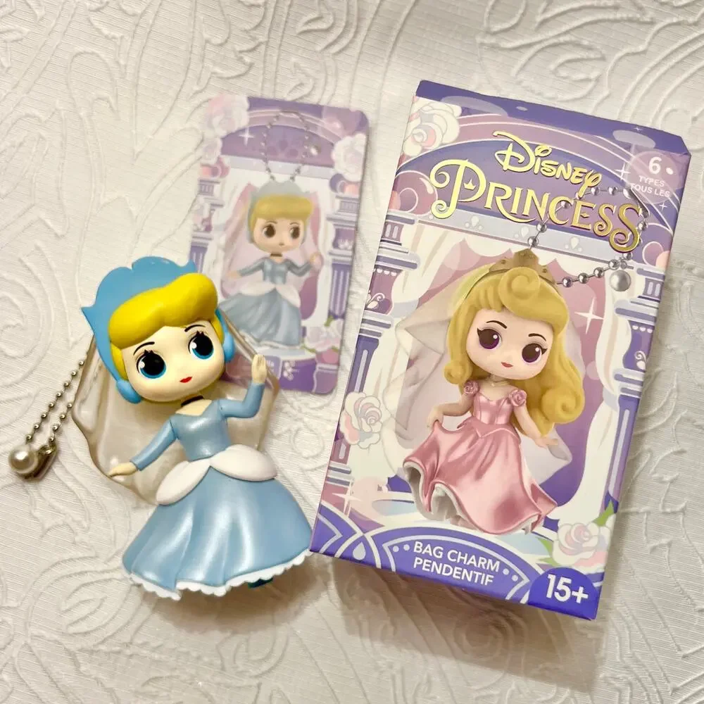 Disney Princess Bag Charm Blind Box Cinderella Miniso Keychain - Picture 2 of 3